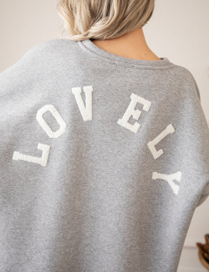 Lily Lovely Grey/White - Sweater