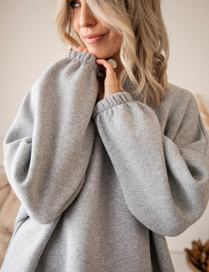 Lily Lovely Grey/White - Sweater