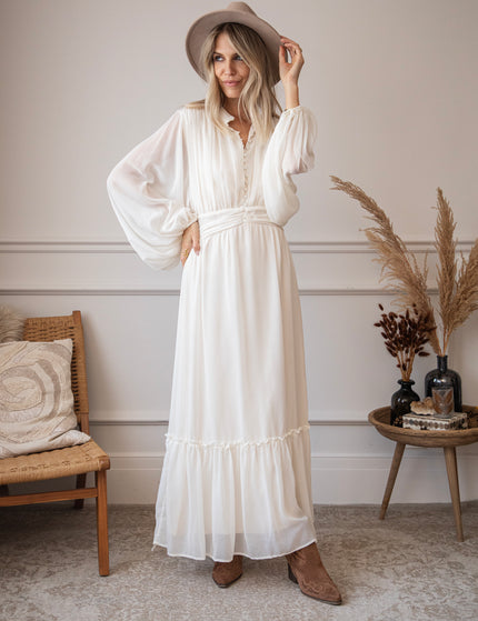 Matilda Off White - Maxi Jurk