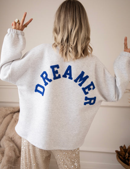 Lily Dreamer Soft Grey/Dark Blue - Sweater