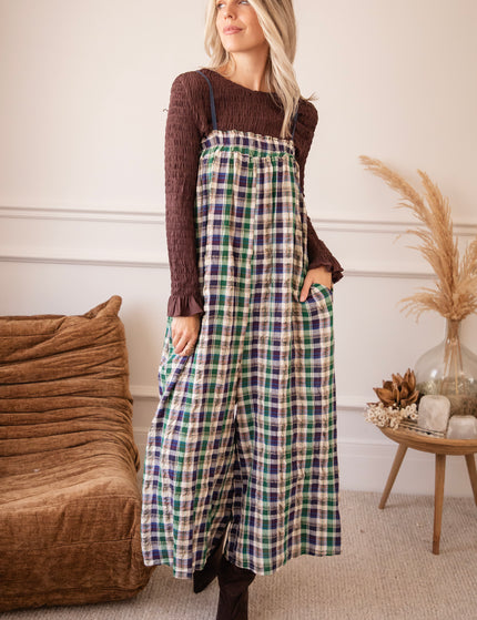Lumberjack Charm Green/Blue - Jumpsuit