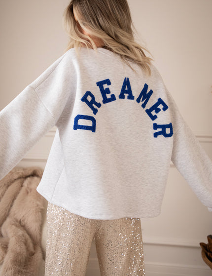 Lily Dreamer Soft Grey/Dark Blue - Sweater
