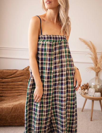 Lumberjack Charm Green/Blue - Jumpsuit