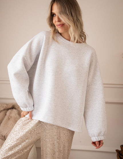 Lily Dreamer Soft Grey/Dark Blue - Sweater