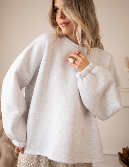 Lily Dreamer Soft Grey/Dark Blue - Sweater