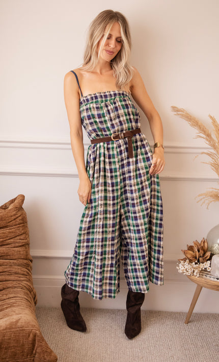Lumberjack Charm Green/Blue - Jumpsuit