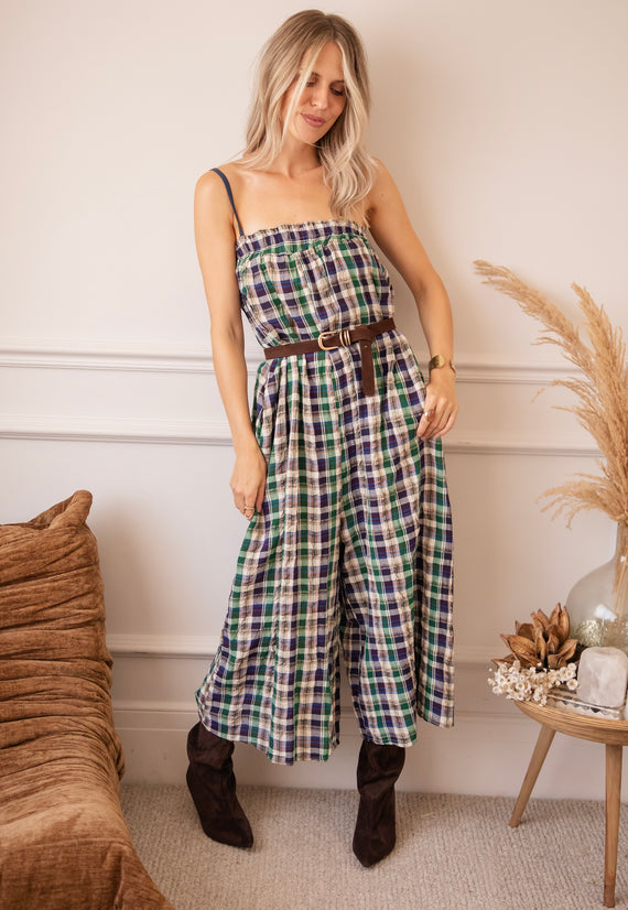 Jumpsuit - Lumberjack Charm - Grün/Blau