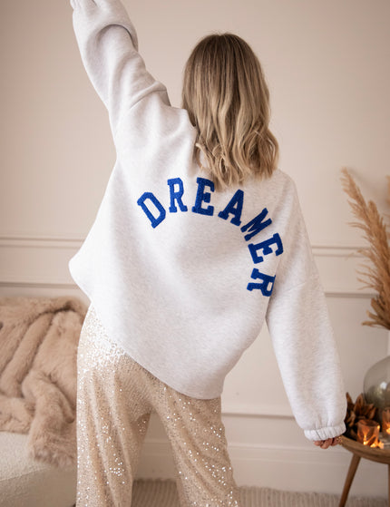Lily Dreamer Soft Grey/Dark Blue - Sweater