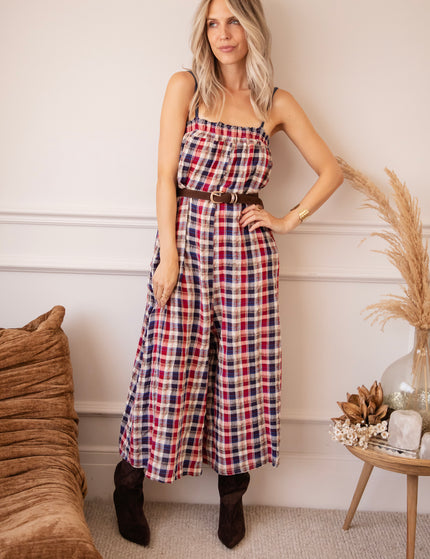 Jumpsuit - Lumberjack Charm - Rot/Blau