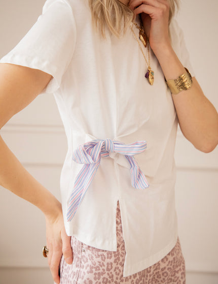 Happy Bow White - T-Shirt