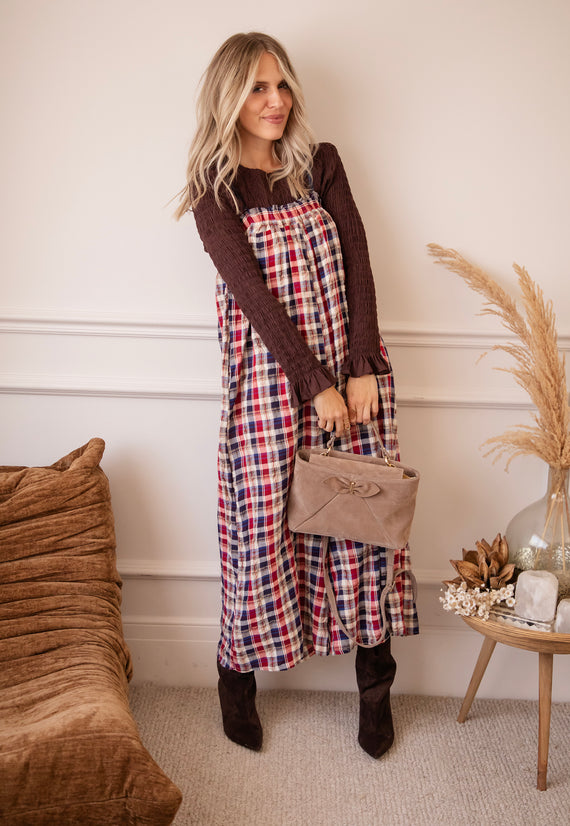 Jumpsuit - Lumberjack Charm - Rot/Blau