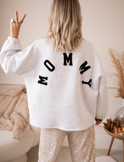 Lily Mommy Soft Grey/Black - Sweater