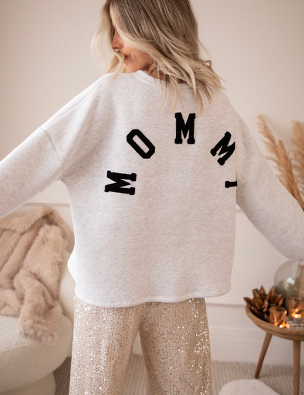 Lily Mommy Soft Grey/Black - Sweater