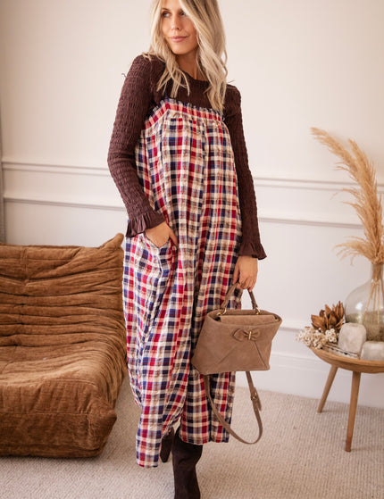 Jumpsuit - Lumberjack Charm - Rot/Blau