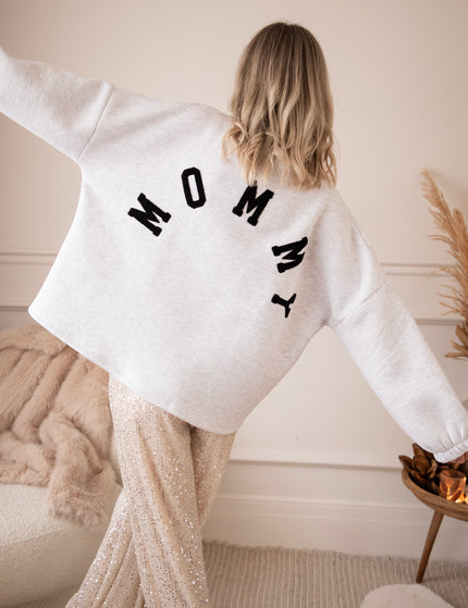 Lily Mommy Soft Grey/Black - Sweater