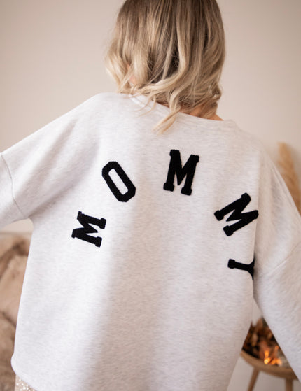 Lily Mommy Soft Grey/Black - Sweater