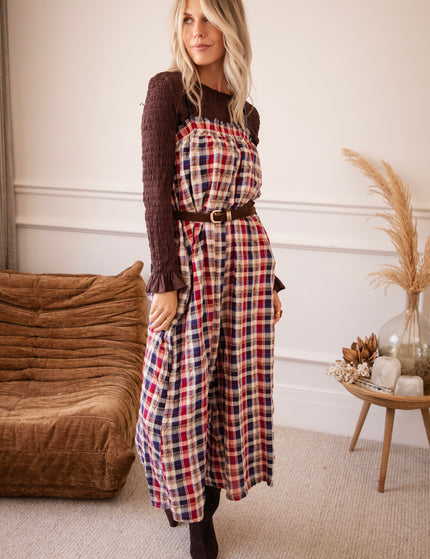 Jumpsuit - Lumberjack Charm - Rot/Blau