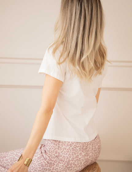 Happy Bow White - T-Shirt