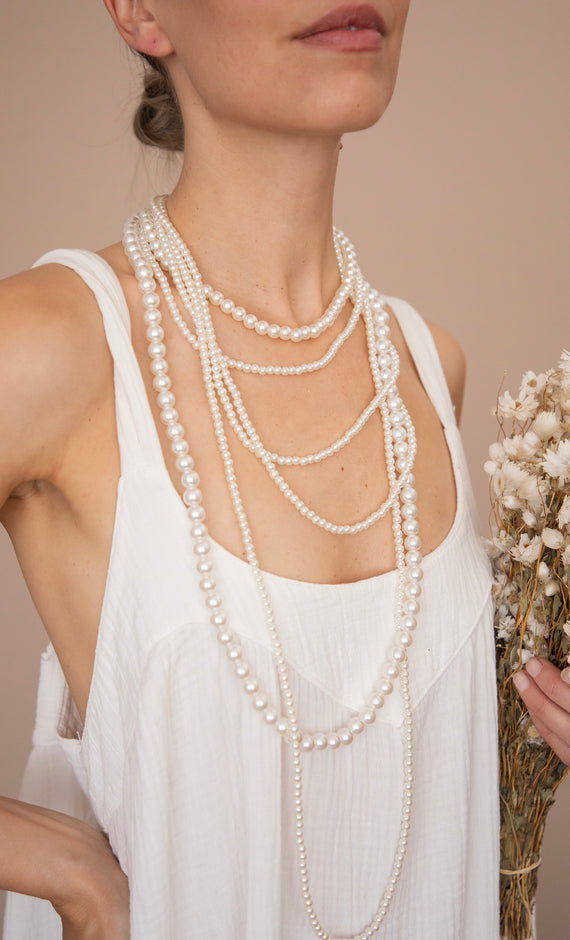 Pearl Parade White - Necklace