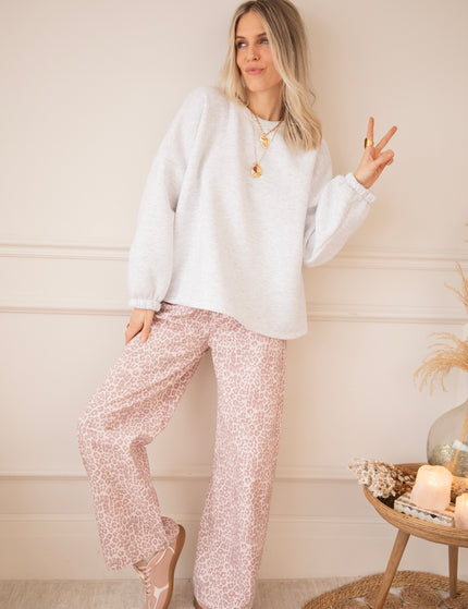 Lily Good Vibes Soft Grey/Multi - Sweater