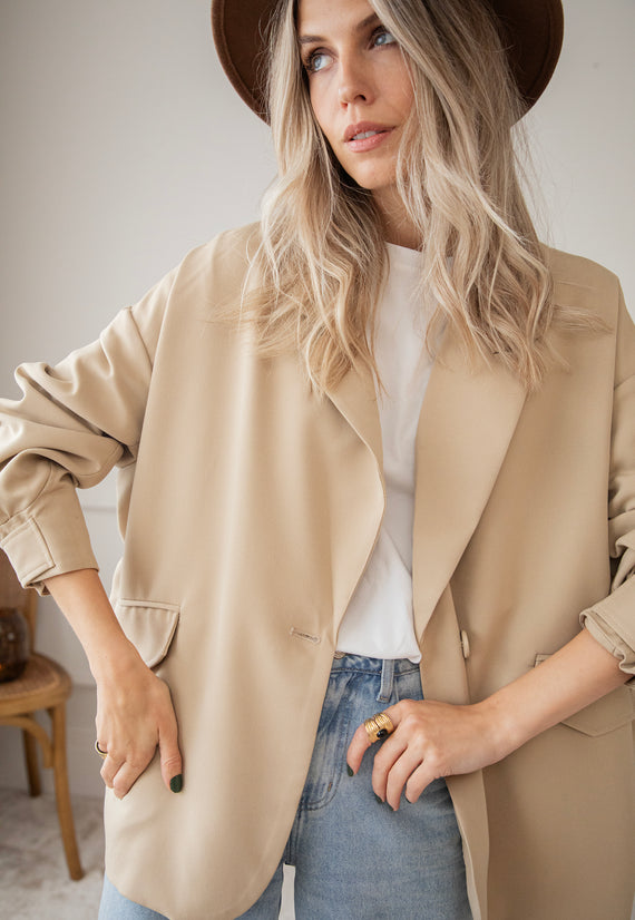 Bomber Blazer Beige - Jacket