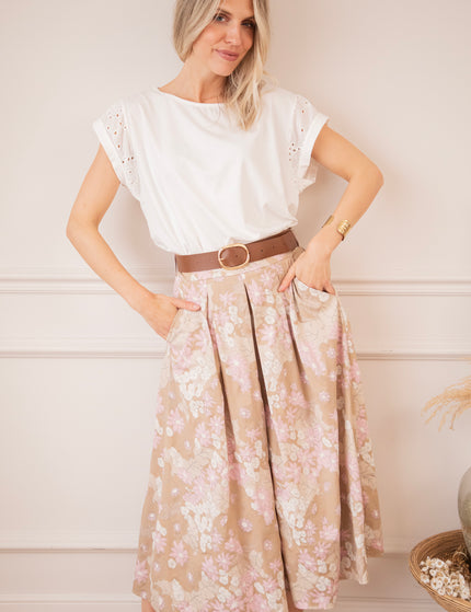 Rock - Flower Pop Wide - Taupe