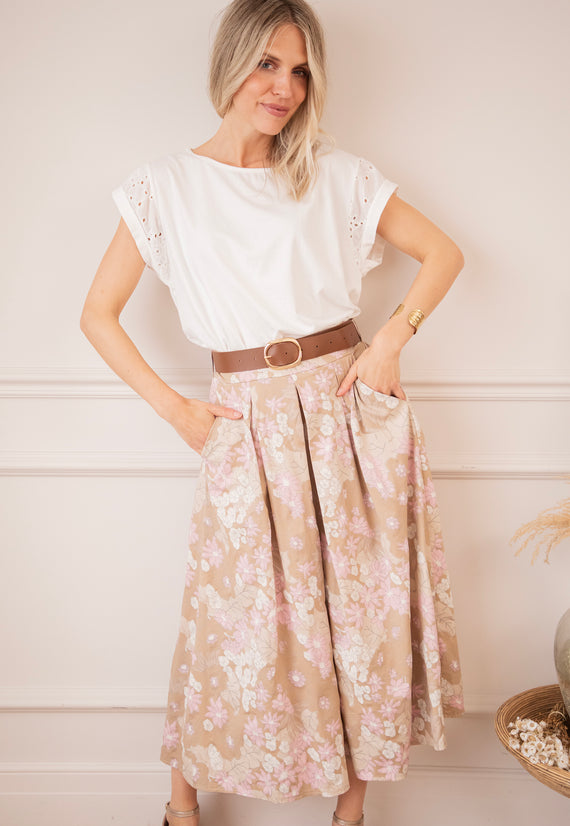 Rock - Flower Pop Wide - Taupe