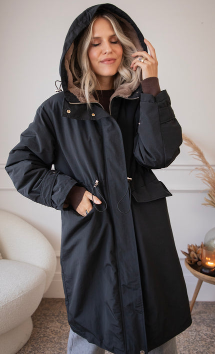 Rain Ready Parka Black - Coat