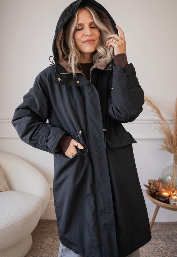Jacke - Rain Ready Parka - Schwarz