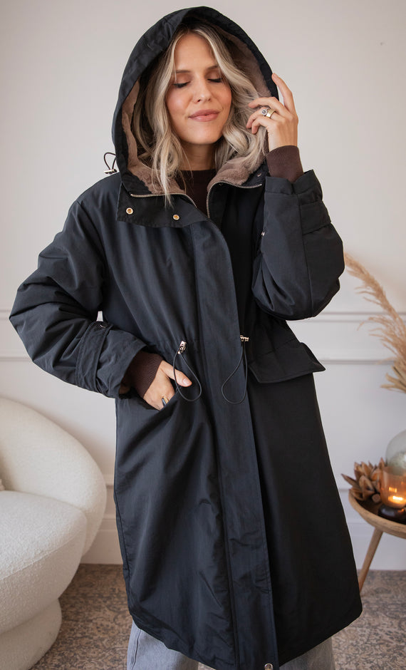 Rain Ready Parka Black - Coat