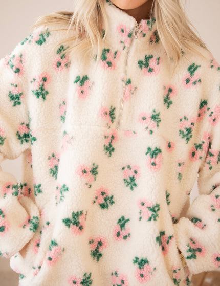 Blooming Bear Beige/Baby Pink - Trui