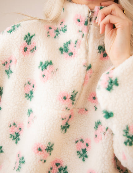 Blooming Bear Beige/Baby Pink - Trui