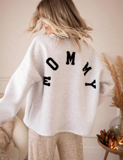 Lily Mommy Soft Grey/Black - Sweater