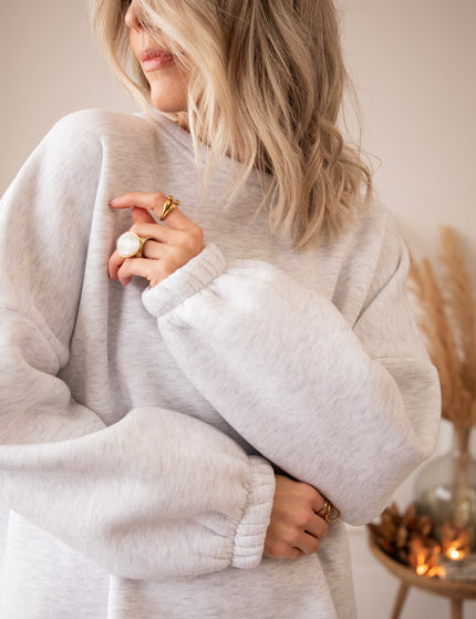 Lily Mommy Soft Grey/Black - Sweater