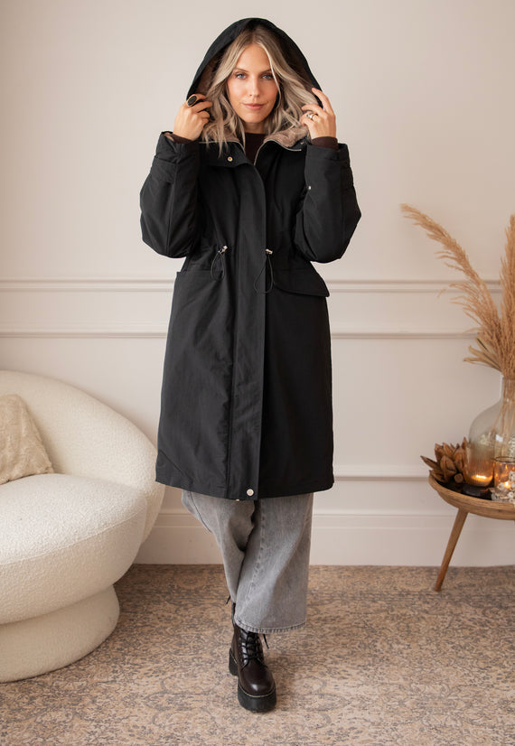 Jacke - Rain Ready Parka - Schwarz