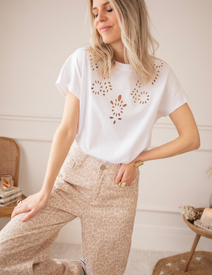 Whisper Of Embroidery Anglaise White - T-Shirt