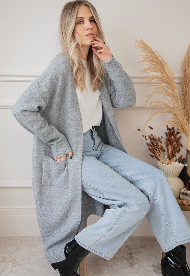 Cozy Times Ahead Grey - Cardigan