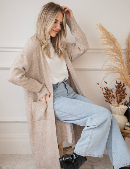 Cozy Times Ahead Taupe - Cardigan