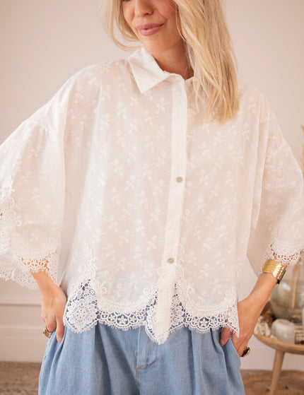 Lucy Lace White - Blouse