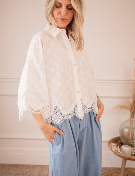 Lucy Lace White - Blouse