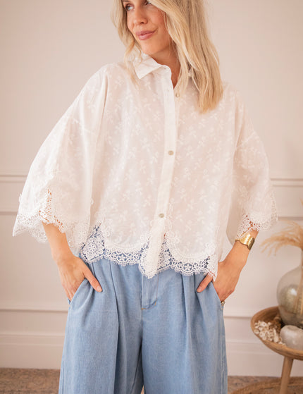 Lucy Lace White - Blouse