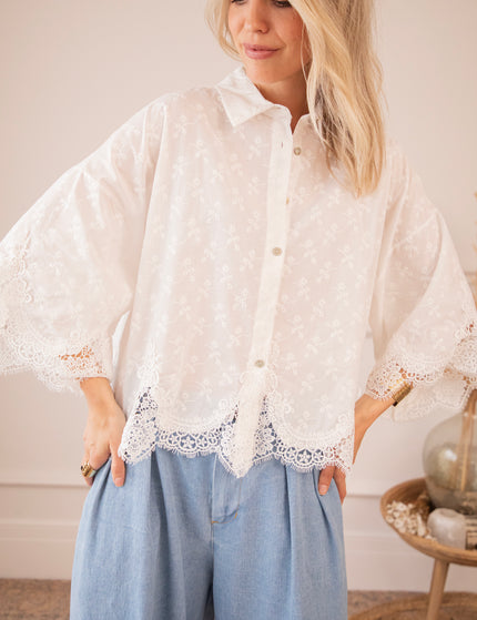 Lucy Lace White - Blouse