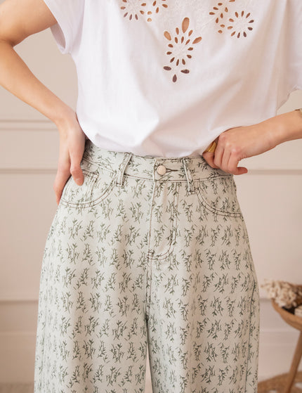 Grow Wide Soft Green - Jeans