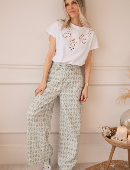 Grow Wide Soft Green - Jeans