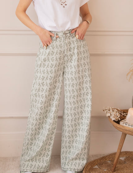 Grow Wide Soft Green - Jeans