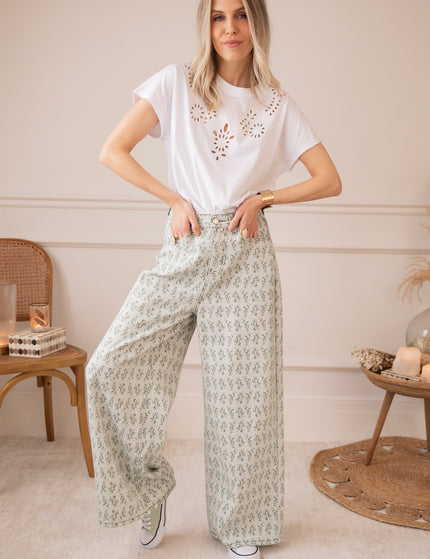 Grow Wide Soft Green - Jeans