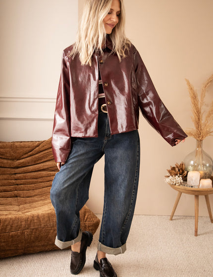 Jacke - Scottie Gloss - Burgunderrot