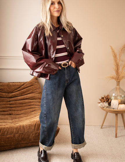 Jacke - Scottie Gloss - Burgunderrot