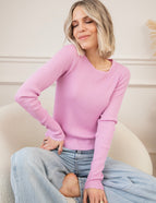 Langarmshirt - Mira More - Rosa