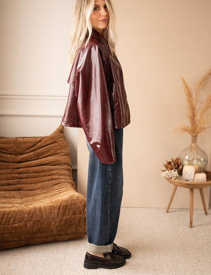 Jacke - Scottie Gloss - Burgunderrot